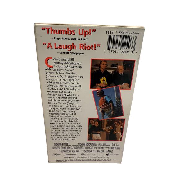 What About Bob (VHS, 1991) Bill Murray Richard Dreyfuss Frank Oz - Picture 5 of 7